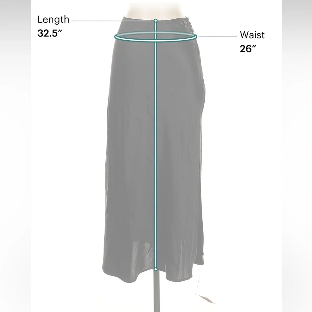 Reformation Black Midi Skirt - Picture 4 of 7